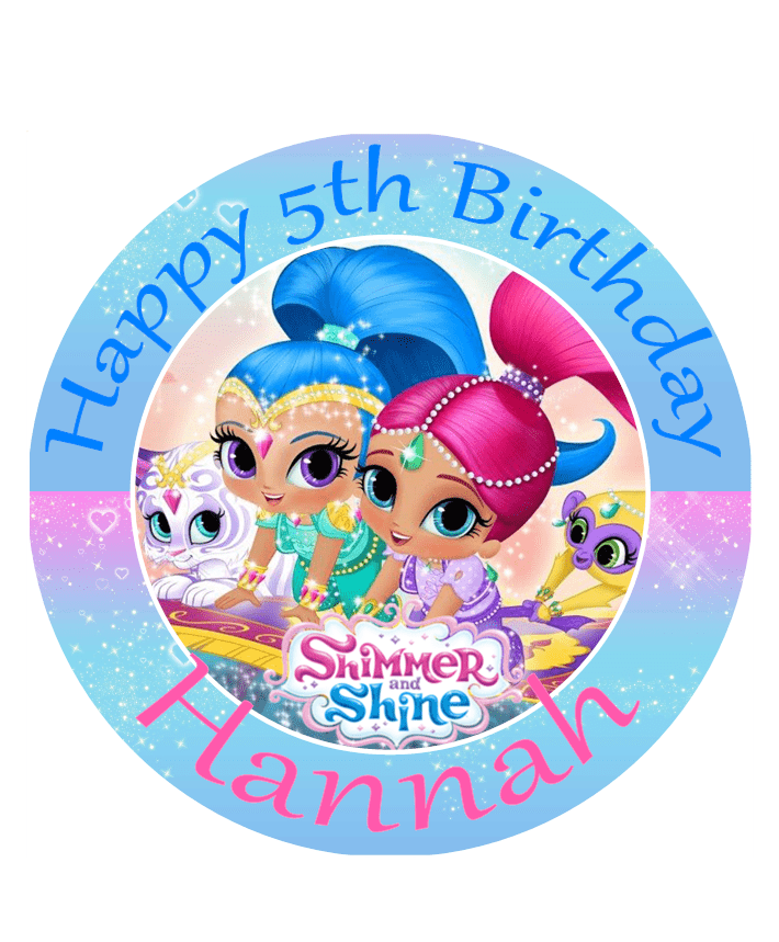 Shimmer and Shine Edible Cake Topper