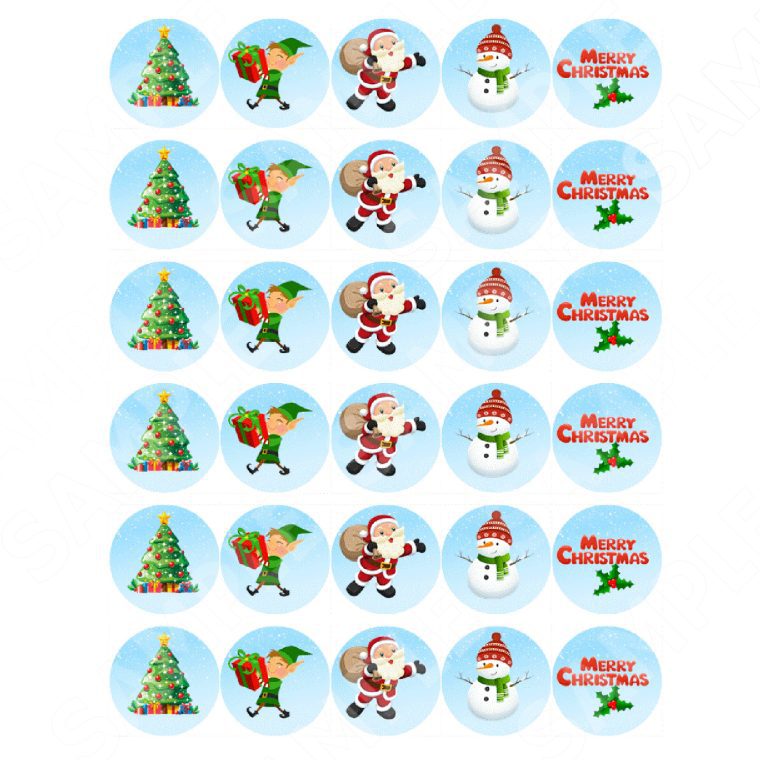 Christmas Edible Cake Toppers