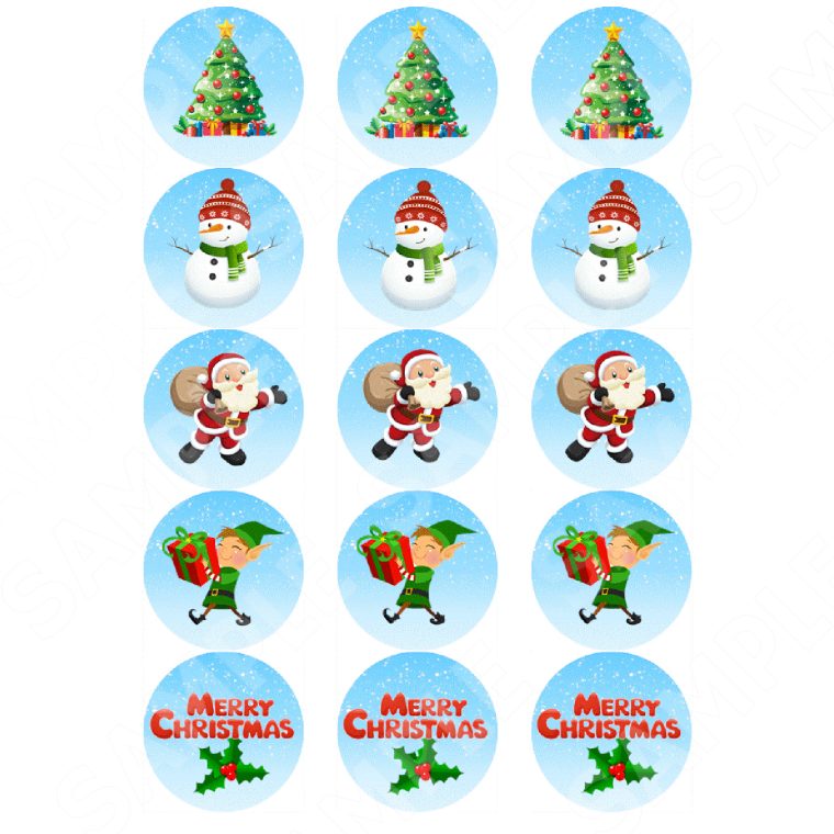 Christmas Edible Cake Topper