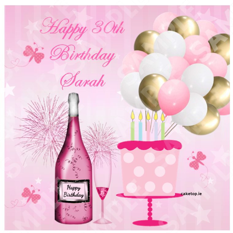 Birthday Edible Cake Topper
