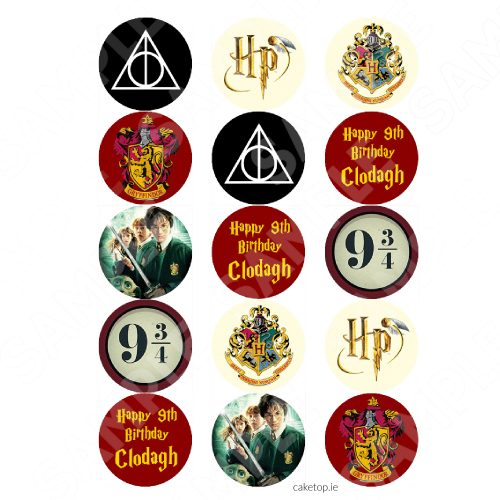 Harry Potter Edible Cake Toppers