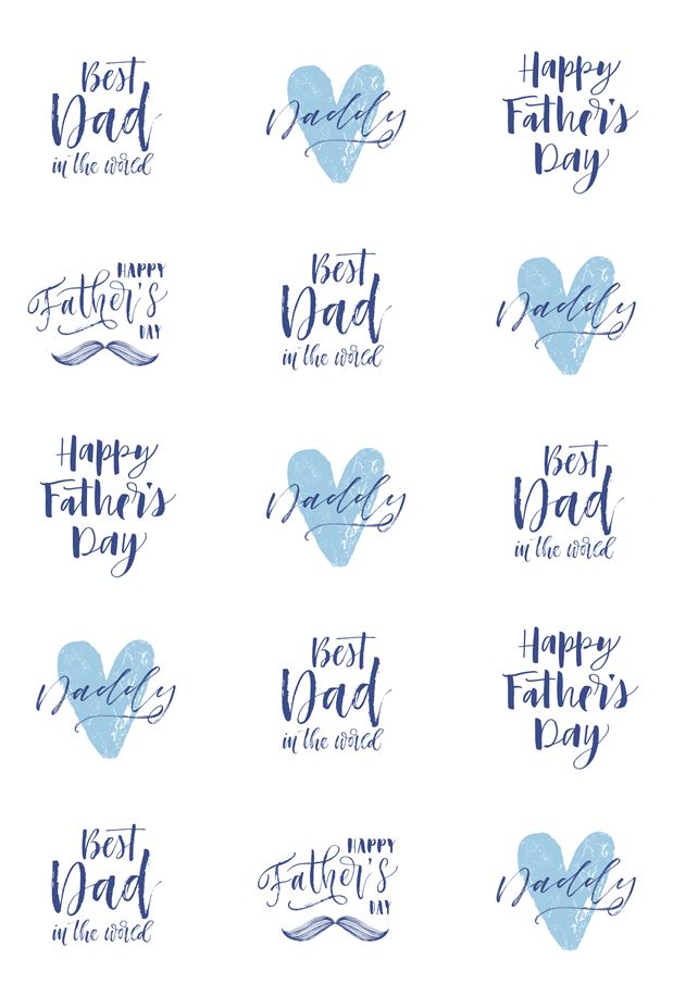 fathers day edible cake toppers