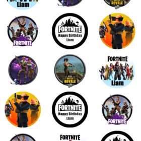 fortnite cupcake toppers