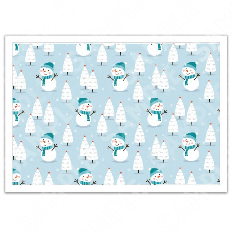 Christmas Cake Edible Wrap