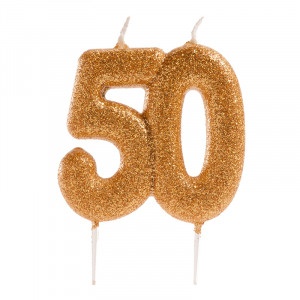 50 GOLD GLITTER CANDLE2