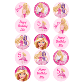 Barbie Cupcake Toppers