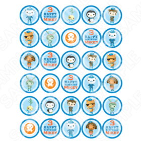 Octonauts Cupcake toppers