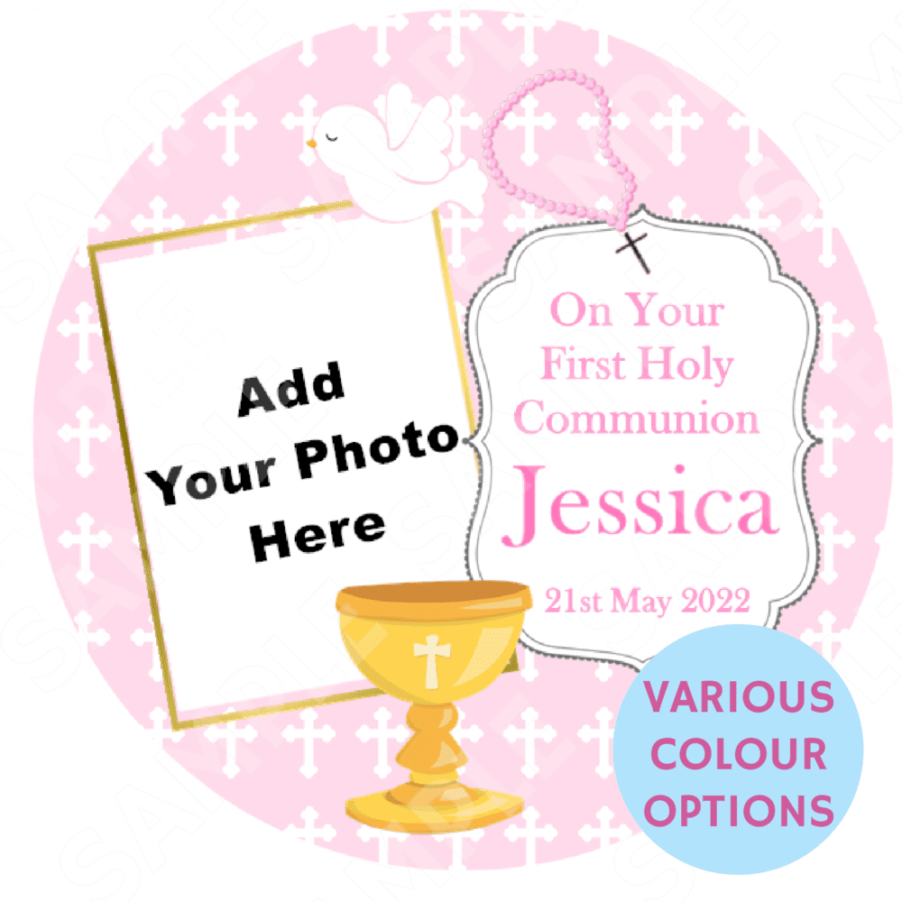 First Communion Edible Cake topper