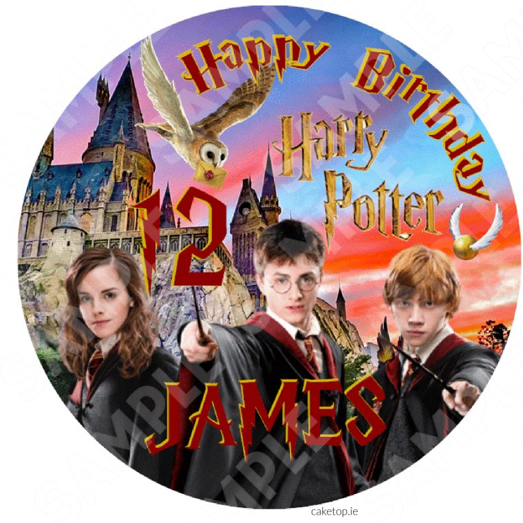 Harry Potter Edible Cake Topper