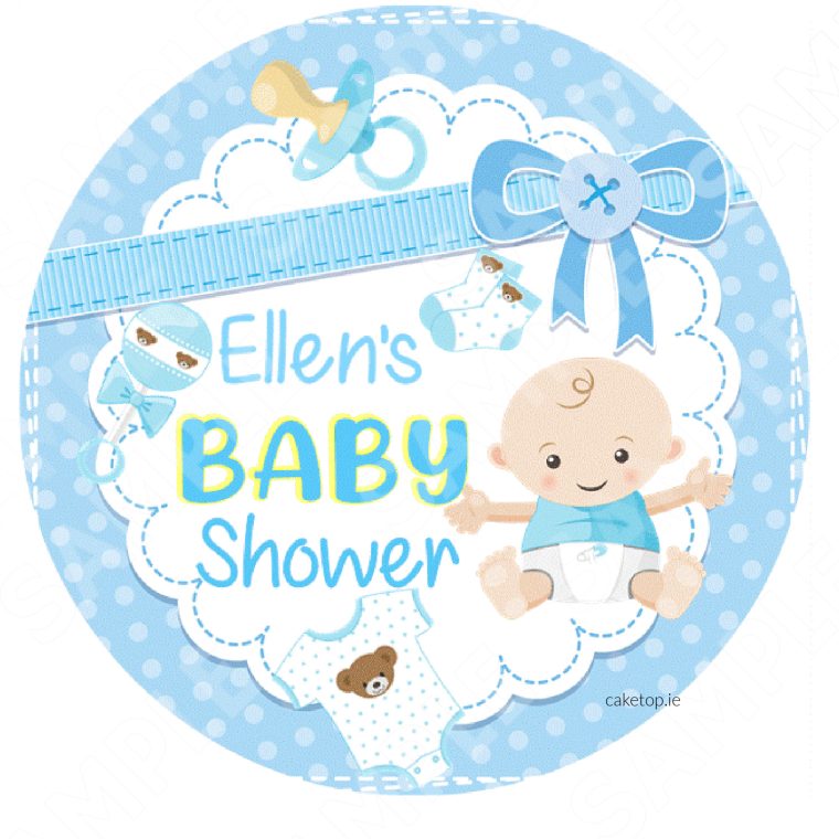 Baby Shower Edible Cake Topper