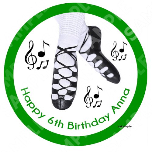 Irish Dancing Edible Cake Topper