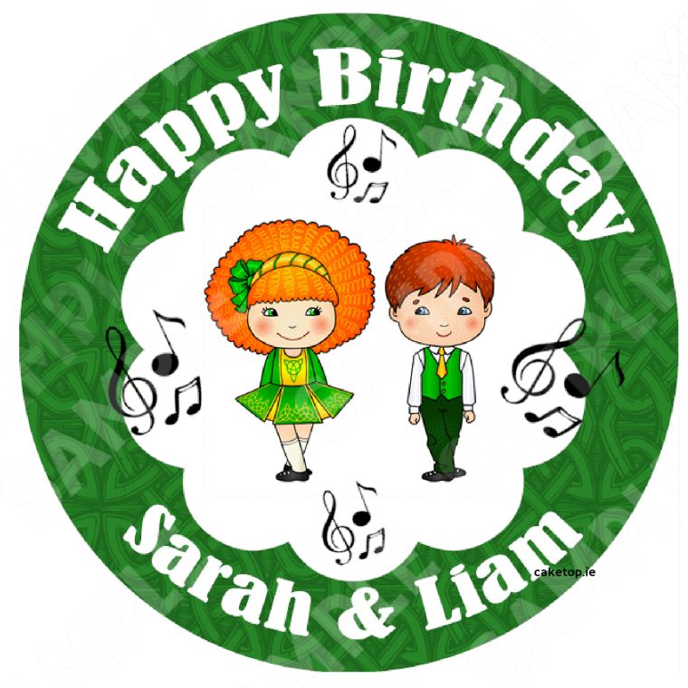 Irish Dancing Edible Cake Topper