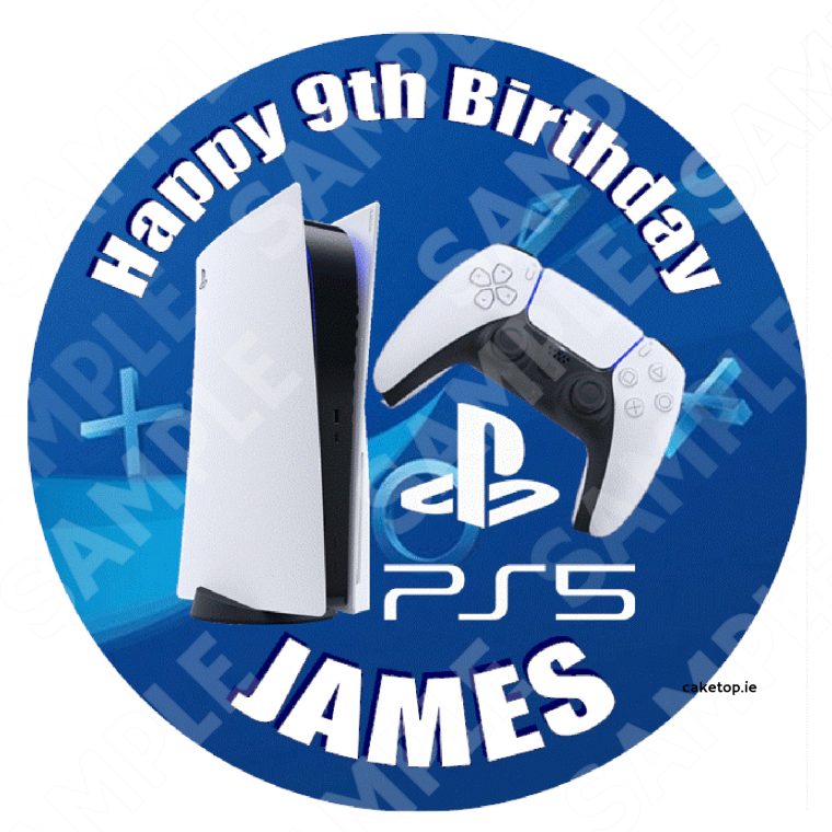 PS5 Edible Cake Topper