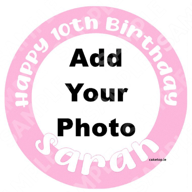 Add Photo Edible Cake Topper