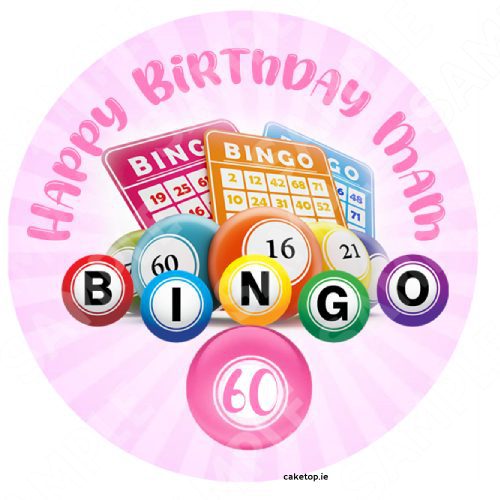 Bingo Edible Cake Topper