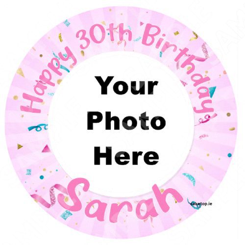 Add your Photo Edible Cake Topper