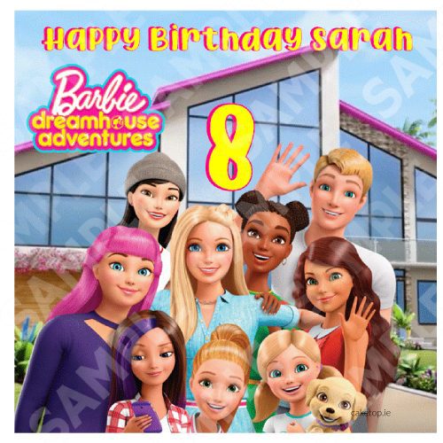 Barbie Dream House Adventure Edible Cake Topper