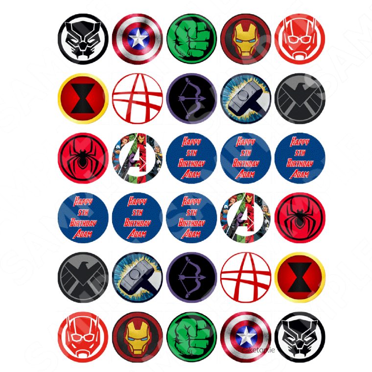 Superhero Edible Cake Topper