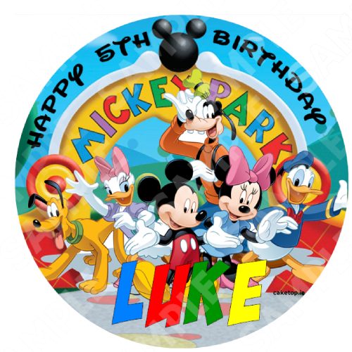 Mickey Mouse Edible Cake Topper