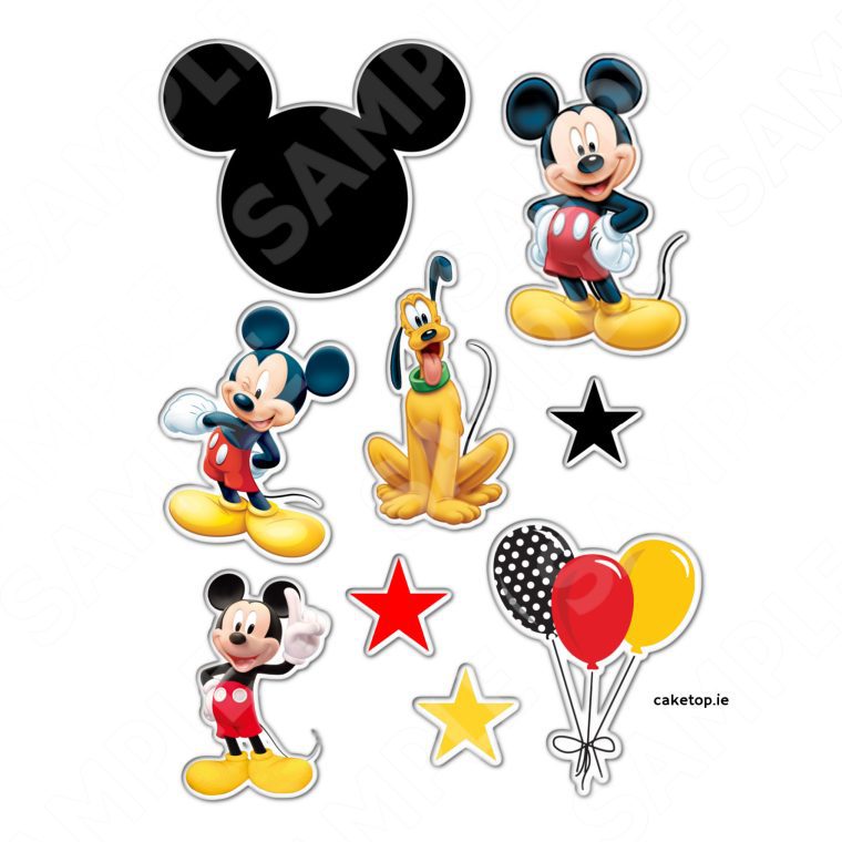 Mickey Mouse Edible Cake Topper