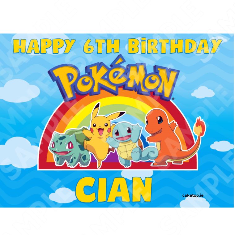 Pokemon Edible Cake Topper