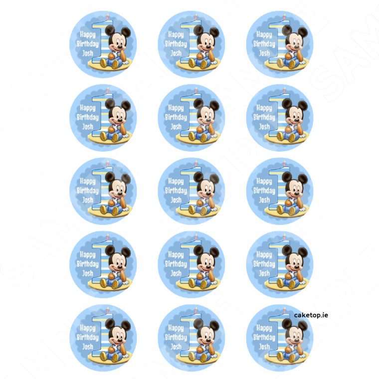 Mickey Mouse Edible Cake Topper