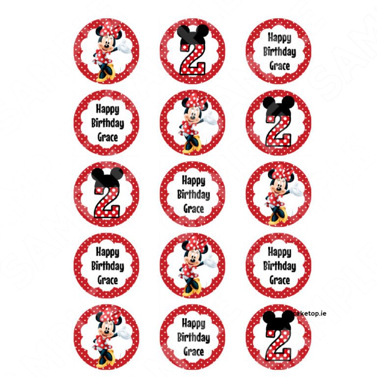 Minnie Mouse Edible Cake Topper