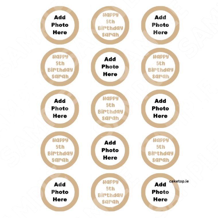 Add Photo Edible Cake Topper