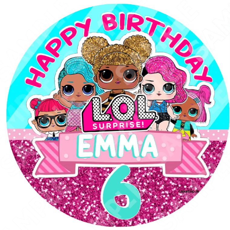 LOL Edible Cake Topper