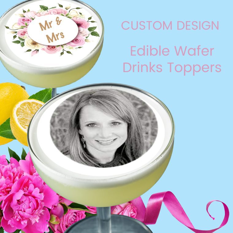custom edible drinks toppers