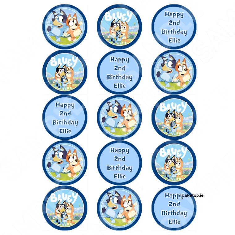 Bluey Edible Cake Topper