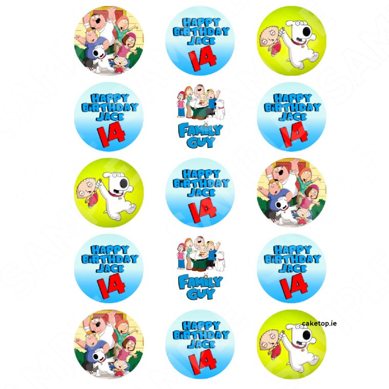 Family Guy Edible Cake Topper