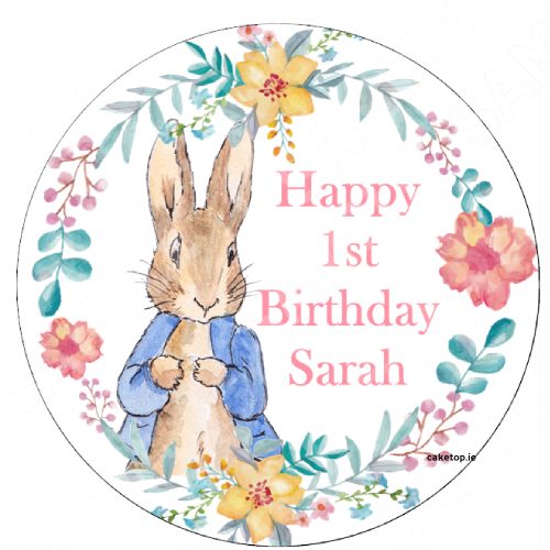 Peter Rabbit Edible Cake Topper