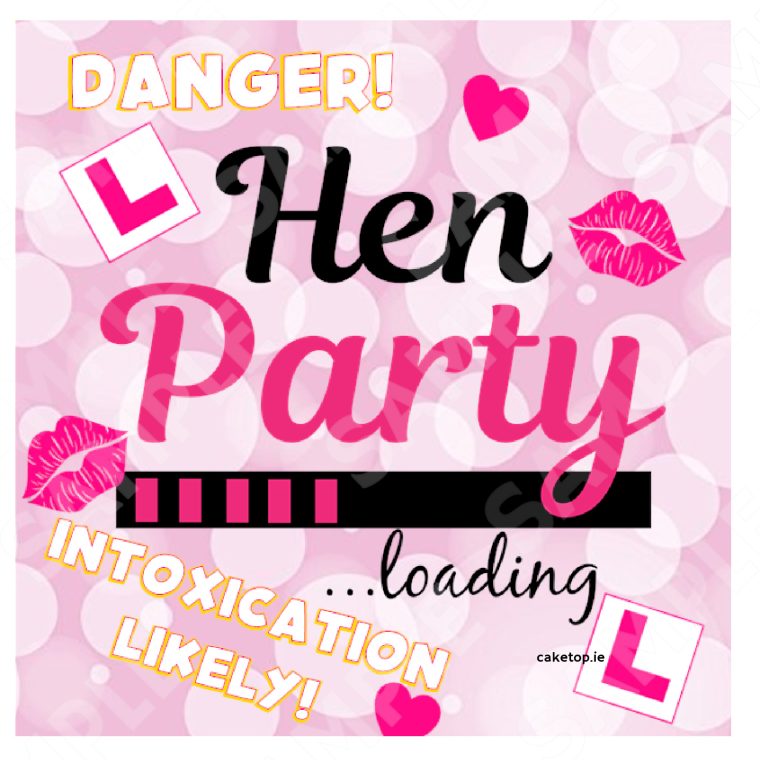 Hen Party Edible Cake Topper