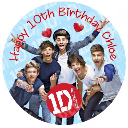 One Direction Edible Cake Topper