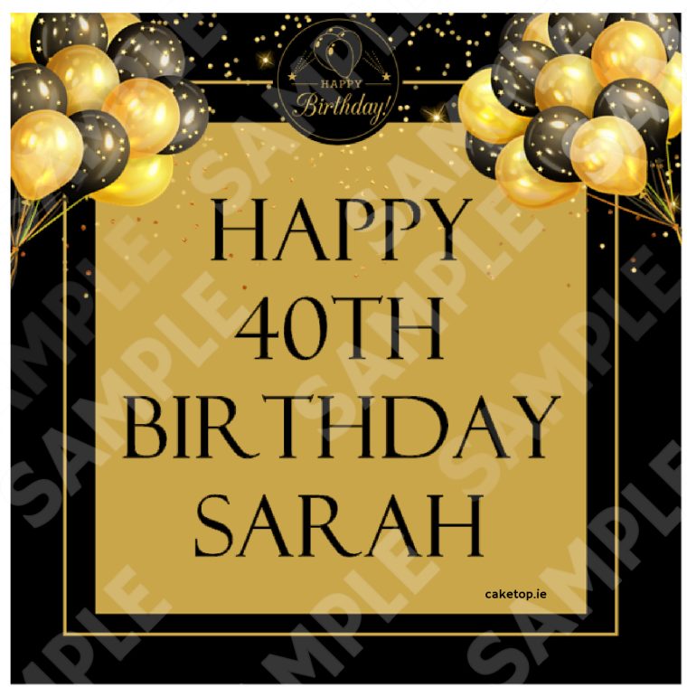 Birthday Edible Cake Topper