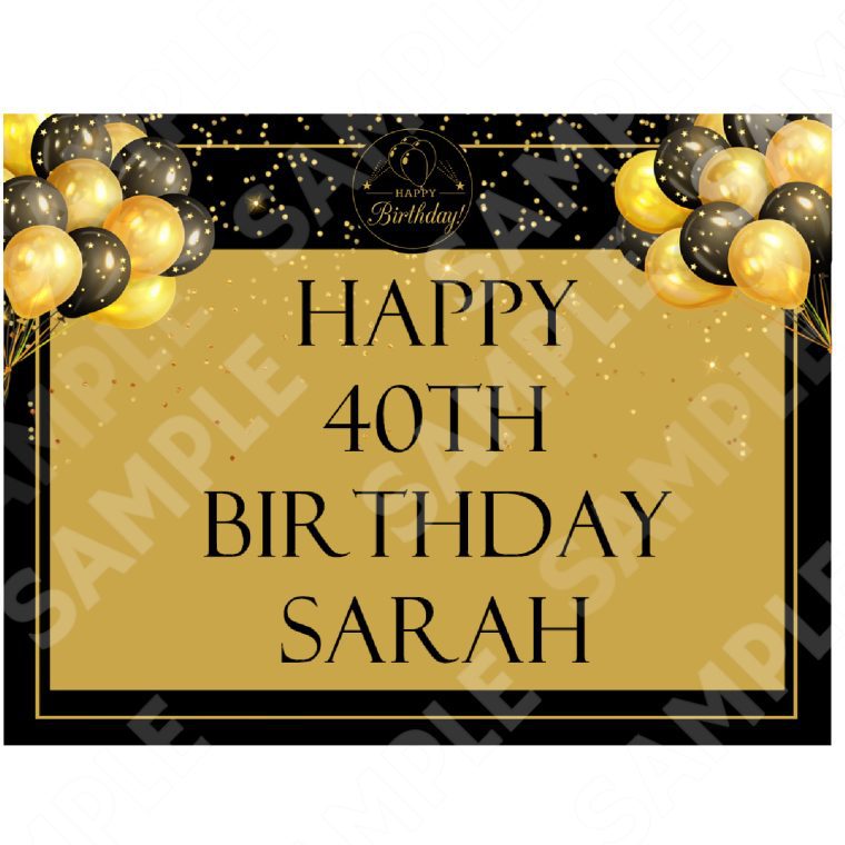 Birthday Edible Cake Topper