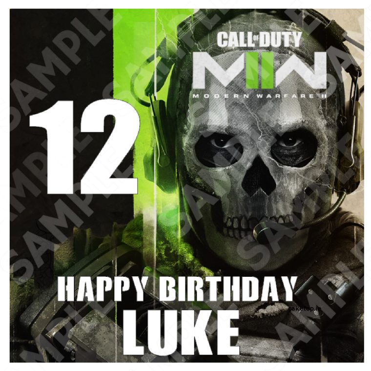 Call of Duty Edible Cake Topper