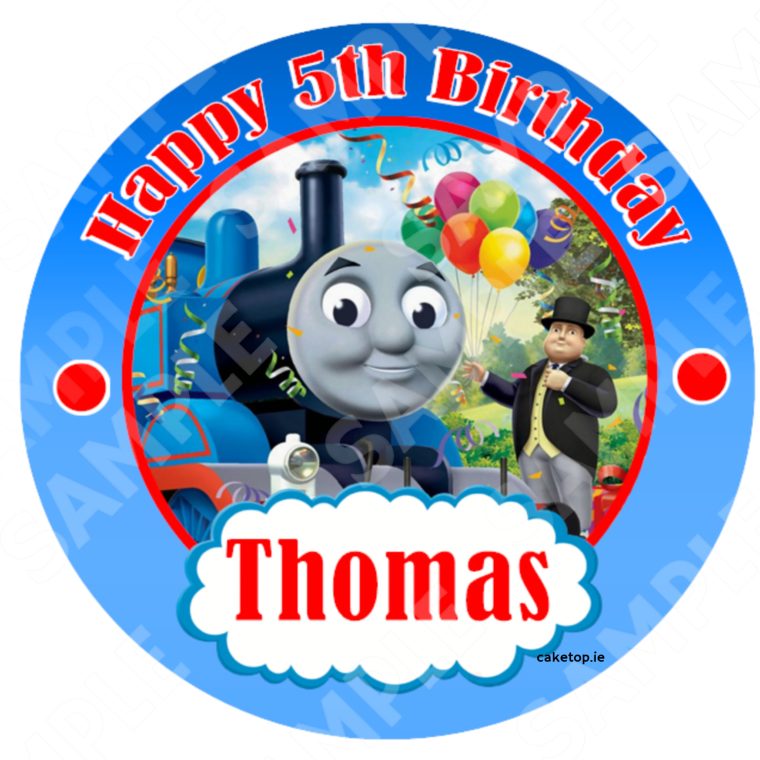 Thomas the Tank Engine Edible Cake Topper