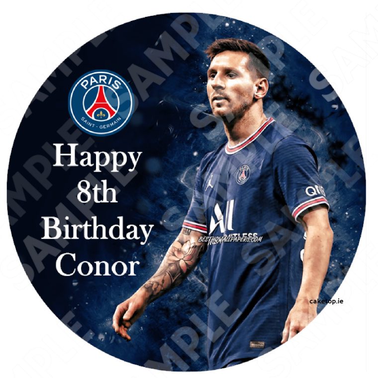 Messi Edible Cake Topper
