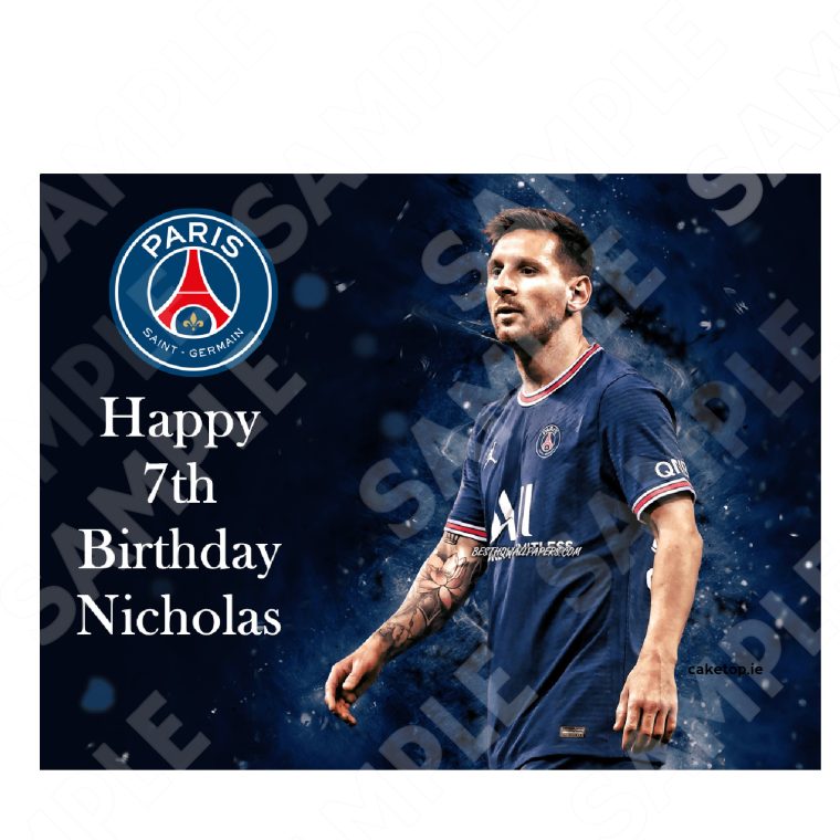 Messi Edible Cake Topper