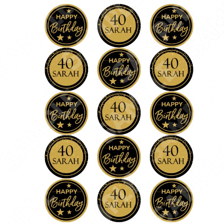Birthday Edible Cake Topper