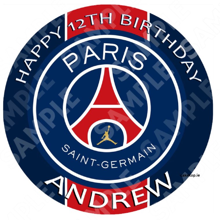 PSG Edible Cake Topper