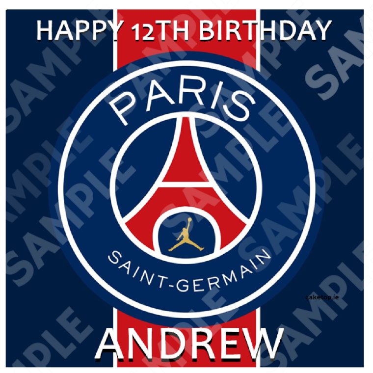 PSG Edible Cake Topper