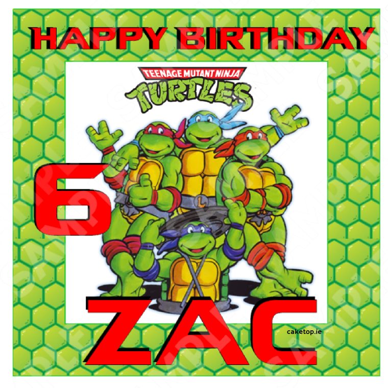 Ninja Turtles Edible Cake Topper
