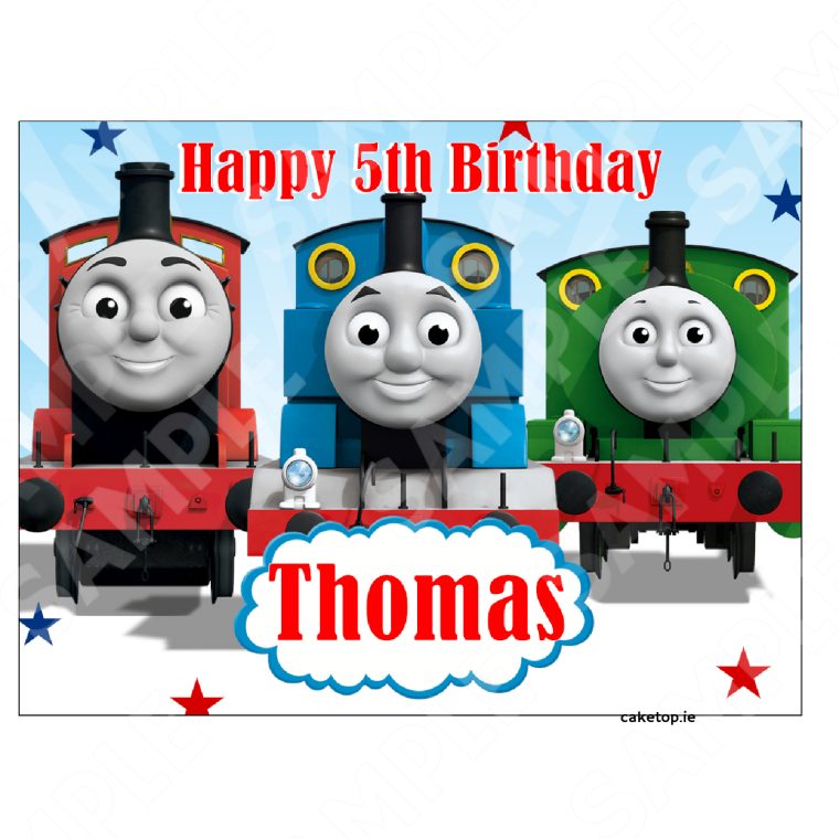 Thomas The Tank Engine Edible Cake Topper