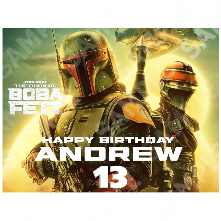 Boba Fett Edible Cake Topper