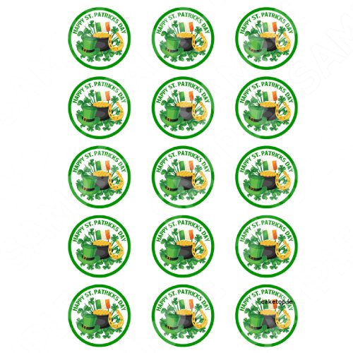 St Patricks Day Edible Cake Topper