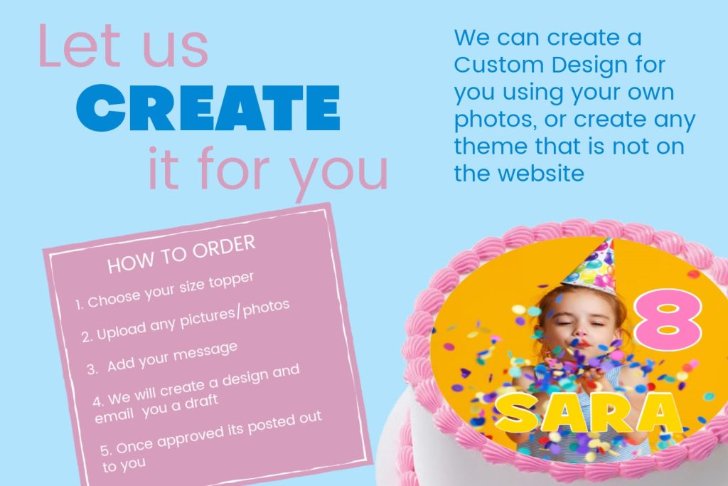 LET US CREATE IT FOR YOU