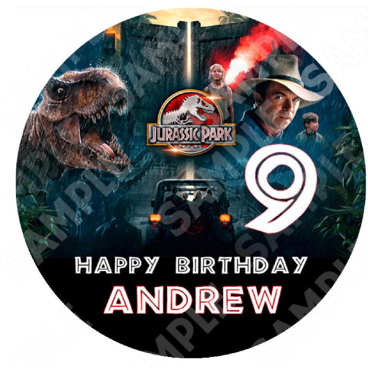 Jurassic Edible Cake Topper